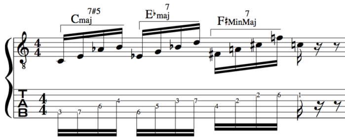 arpeggios and tetrachords using the 23rd chord